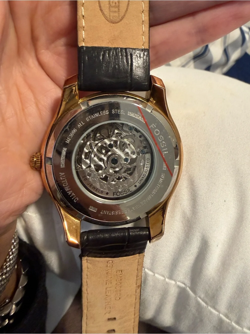 Fossil ME3006 Automatic Skeleton (20 Jewels)